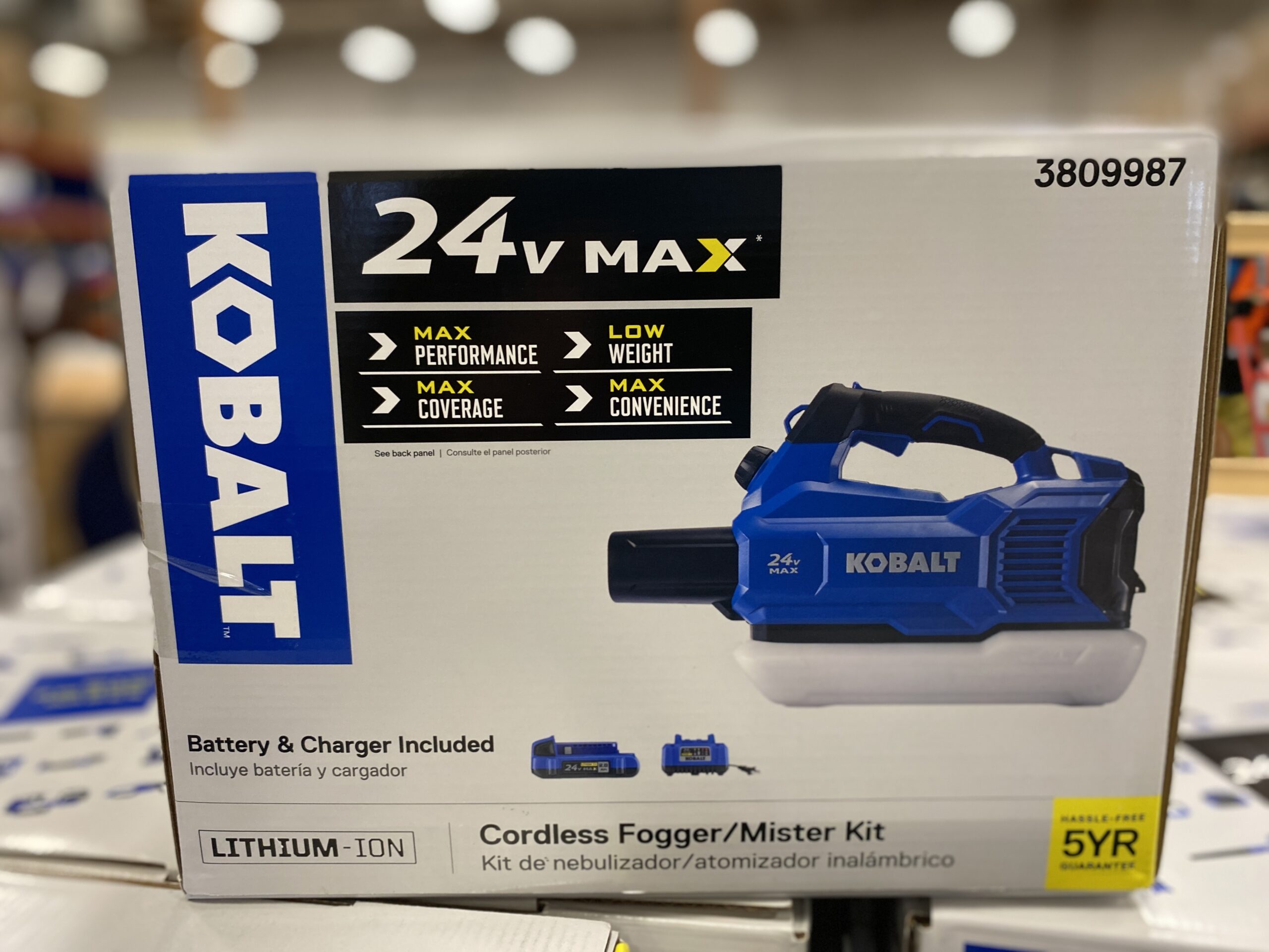 NEW IN BOX Kobalt 24 volt Battery Operated Handheld Fogger Southcenter Store Habitat Stores Seattle King County Washington