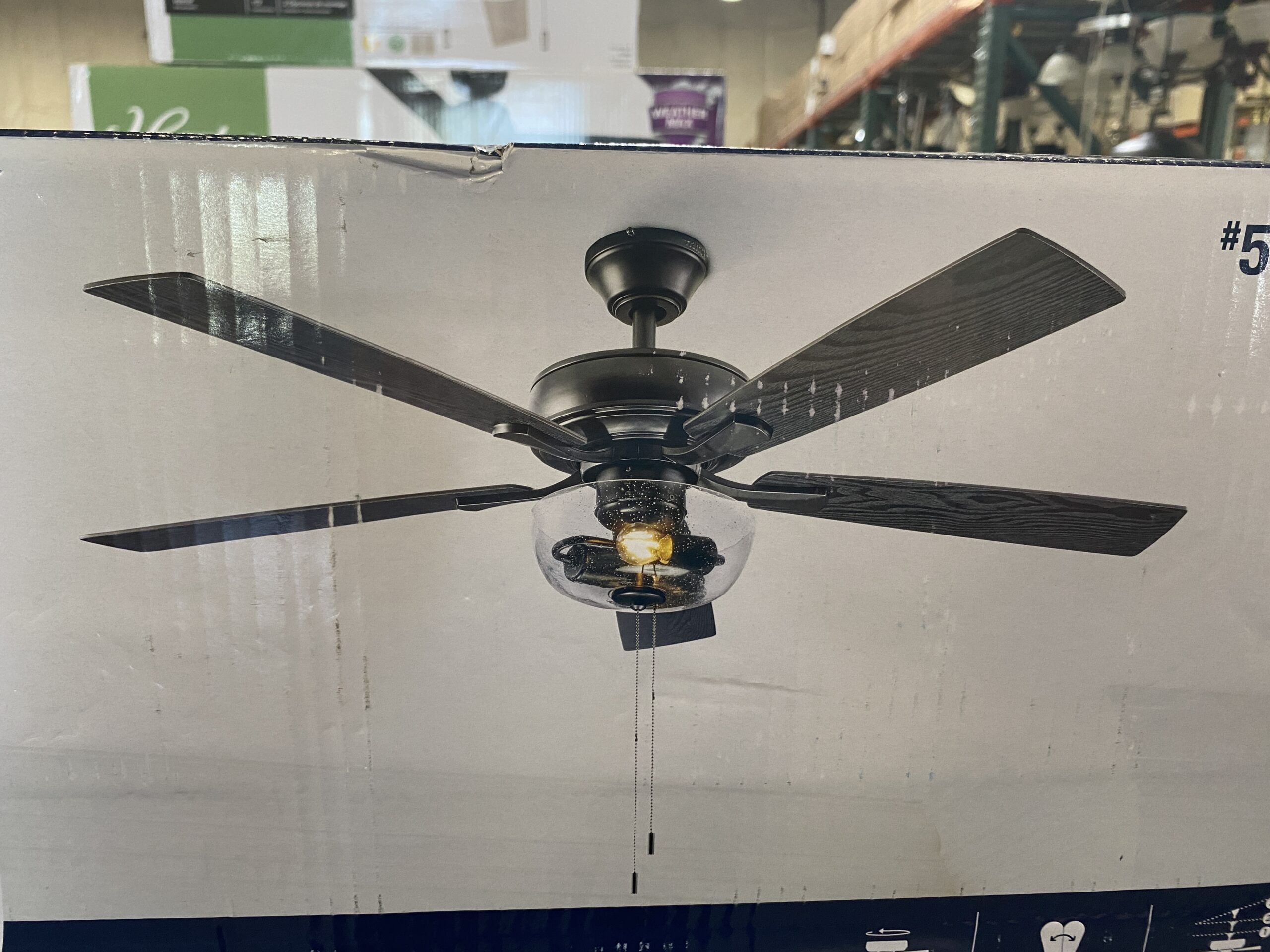 NEW IN BOX! HARBOR BREEZE Saddlebrook 52in Ceiling Fan