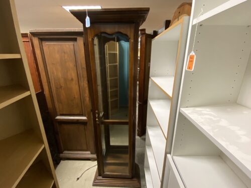Mirrored  Glass & Wood Gallery w/ No shelves