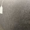 GUNLOCKE Grey Fabric and Black Metal Armless Chair