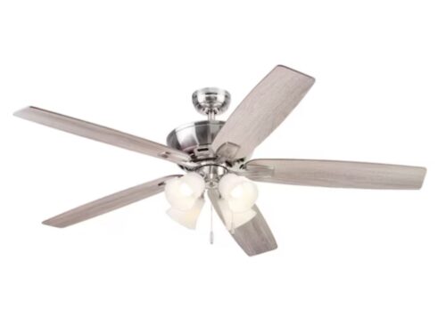 New! Harbor Breeze Macon Bay Wooden Ceiling Fan