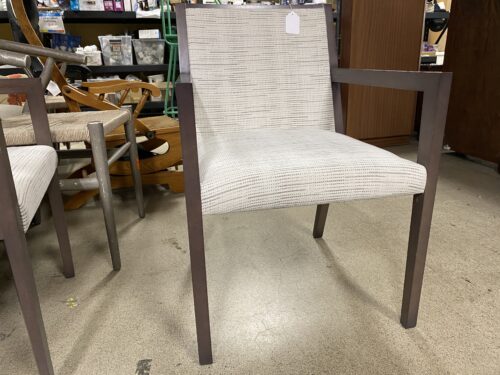 Fabric Upholstered - Metal Arm Side Chair
