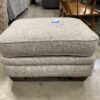 La-Z-Boy Stone Grey Kennedy Ottoman with Wooden Legs