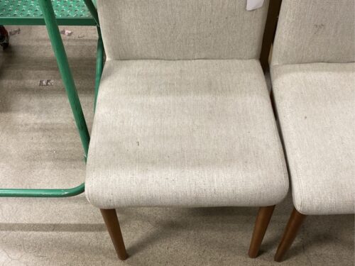 WEST ELM Cream Upholstered Dining Chair