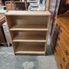 Compact Three Shelf Light Wood Bookcase