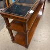 Grand Sofa Table W/Leather Inlay