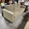 Light Green Three Seat Sofa with Tufted Cushion