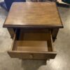 Ornate Tall Wooden End Table W/ 1 Drawer