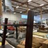 Red Wood 5 Tiered Leaning Ladder Bookshelf