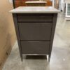 Deep Brown Based Creamy Marble Topped Cabinet