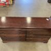 Red Wood False Locking 6 Drawer Dresser