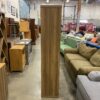 Modern Angled Shelf Dark Wood Bookshelf