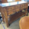 4-Drawer Oak Look Console Table