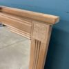 Light Washed Wood Framed Mirror with Floral Carvings