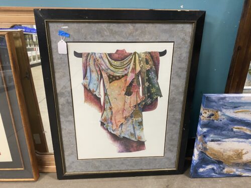 Galaxy and Gold Foil Kimono Art Print