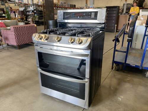 LG 6.9 cu. ft. Smart Gas Double Oven Model #LDGL6924S