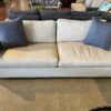 Clean-Lined Off White 3-Seater Sofa