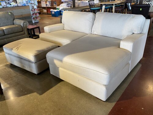LA-Z-BOY Beige Sectional w/ Ottoman