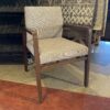 BERNHARDT Helium Side Chair, Grey & Walnut