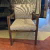 BERNHARDT Helium Side Chair, Grey & Walnut