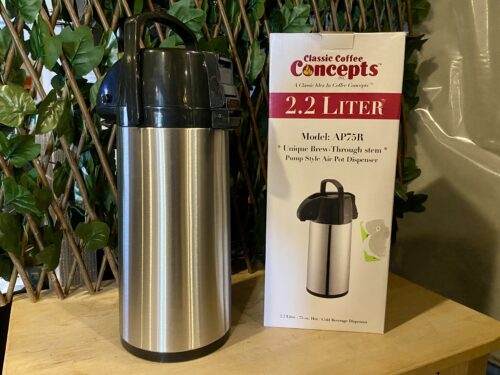 NEW! 2.2 Liter Pump Style Coffee Dispenser Model#AP75R
