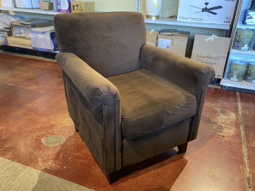 Plush Cocoa Brown Armchair