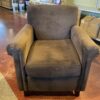 Plush Cocoa Brown Armchair