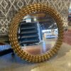 BOMBAY COMPANY Large Gold Sunburst Wall Mirror