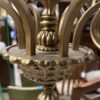 Regal Gold 6 Light Chandelier With Leaf Accents