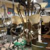 Regal Gold 6 Light Chandelier With Leaf Accents