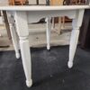 Petite White Round Dining Table