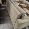 Light Green Three Seat Sofa with Tufted Cushion