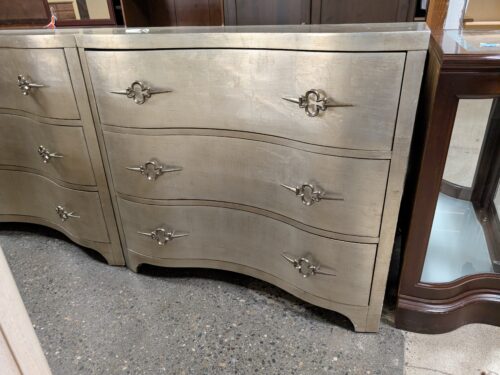 HOOKER FURNITURE Sanctuary Three-Drawer Shaped Front Gold Chest