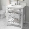 NEW! Clearpebble 30 inch 2 Drawer Vanity in White (Southcenter)