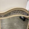 Light Wood Steel Filigree Large Mirror