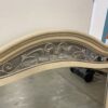 Light Wood Steel Filigree Large Mirror