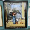 Large Vase Floral Painting in Black and Gold Frame