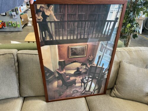 "Artists Loft" Red Wood Framed Art Print
