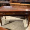 X-Side Glass Panel Desk w/ Keyboard Drawer