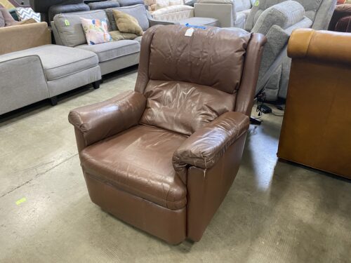 Russet Brown Rocking Manual Recliner Chair