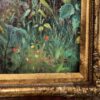 Large Victorian Woman Oil Painting in Ornate Frame