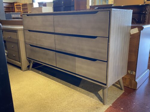 FURNITUREOFAMERICA Belkor Mid-Century 6-Drawer Dresser