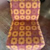 Sturdy Modern Orange Floral Slipper Chair