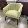 Spring Grass Clamshell Backed Chair