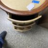 3 Drawer Floral Wood Nightstand