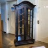 Dark Elegant Glass Door Display Case