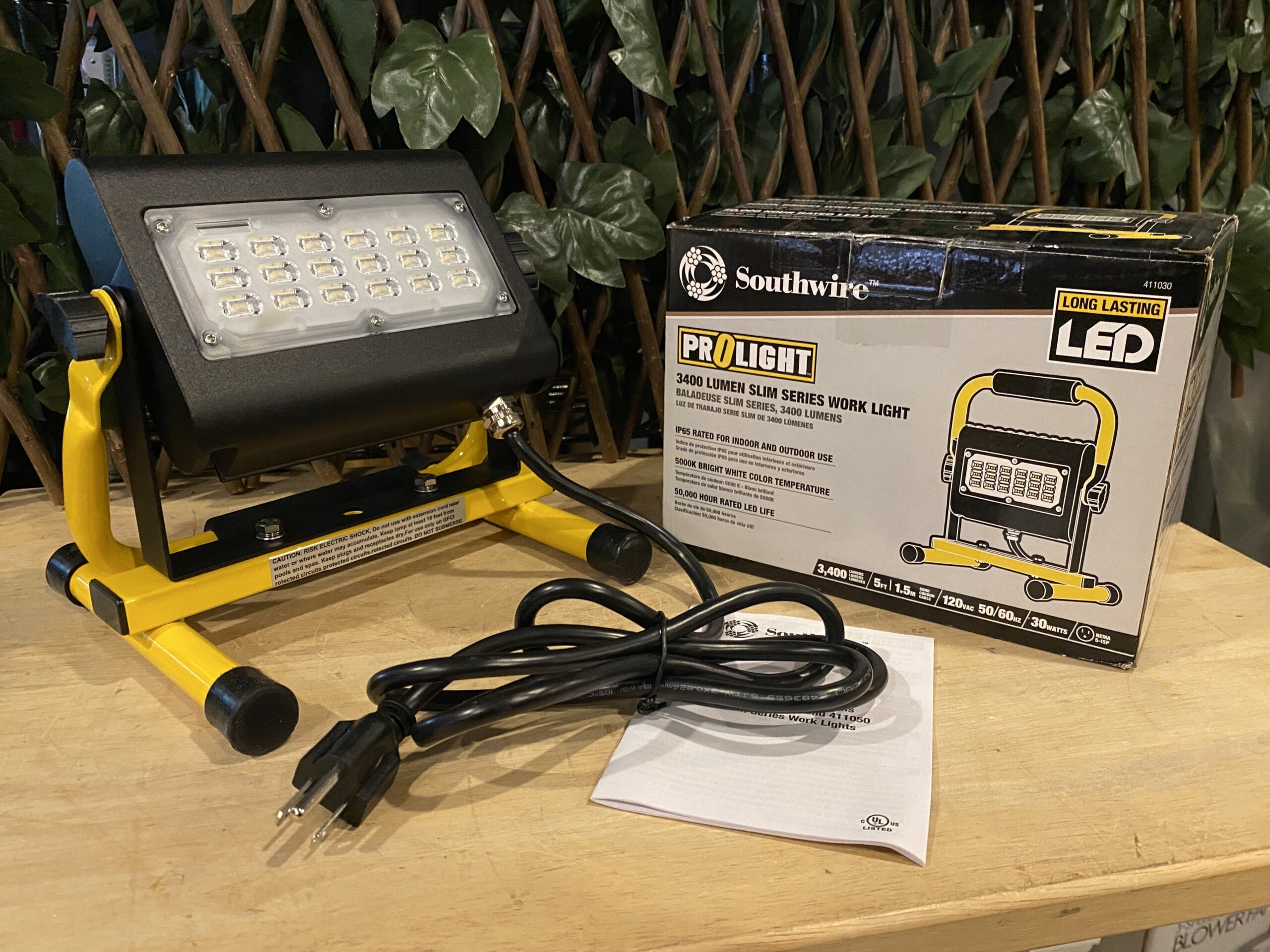NEW! PROLIGHT3400 Lumen Slim Series Work Light Model#411030