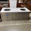 RESTORATION HARDWARE Maison Double Grey Marble Topped Vanity