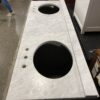 RESTORATION HARDWARE Maison Double Grey Marble Topped Vanity