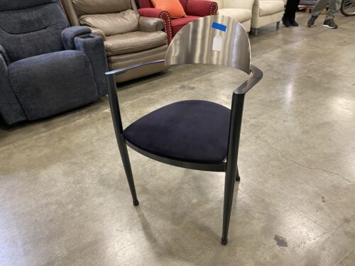 Italian Style Polished Heavy Metal Dining Chiar
